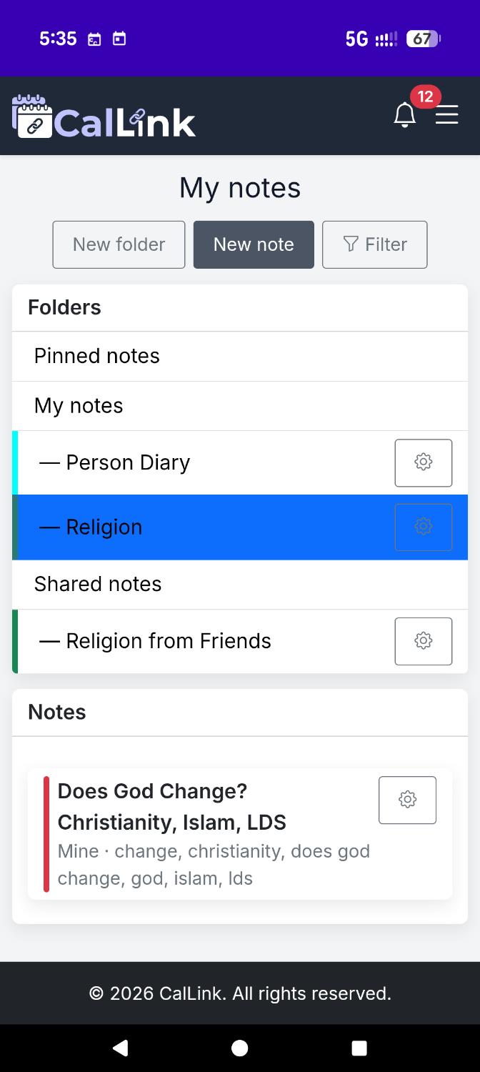 My personal notes