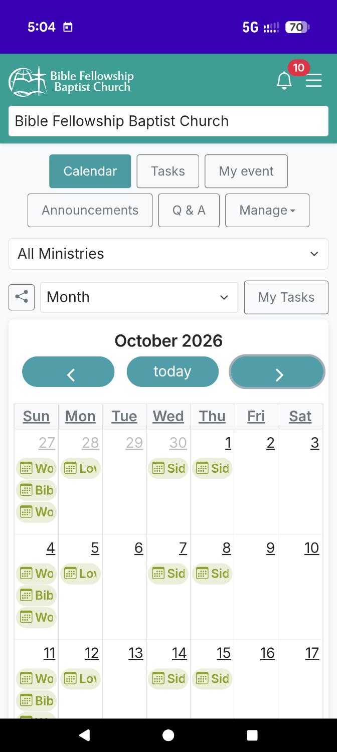 Your very own calendar
